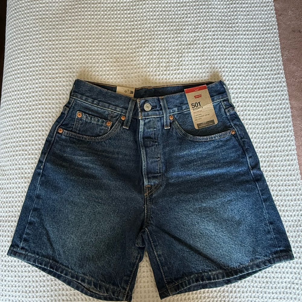 Levi's Women's Blue Denim Shorts